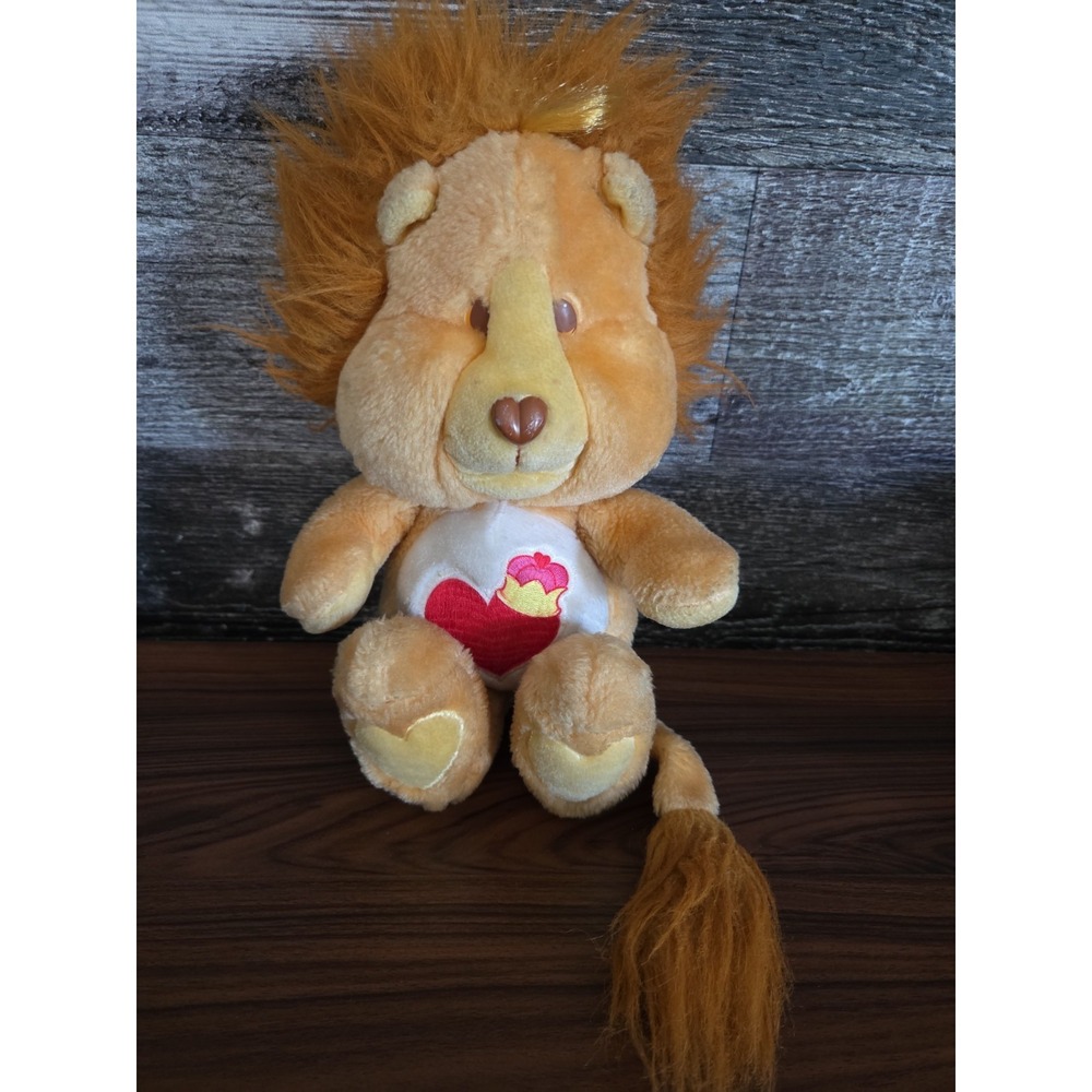 VTG. Kenner Care Bear Cousins 1984 Brave Heart Lion 13" Plush Stuffed Animal